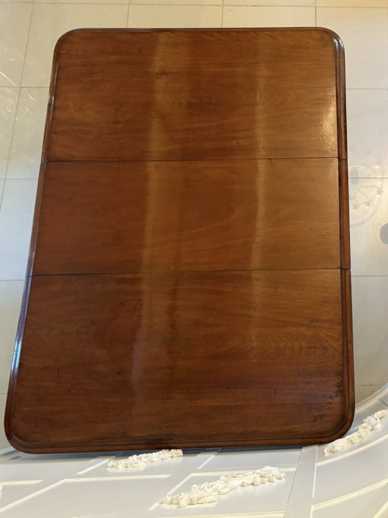 Antique Victorian Quality Mahogany 10/12 Seater Extending Dining Table - Image 5